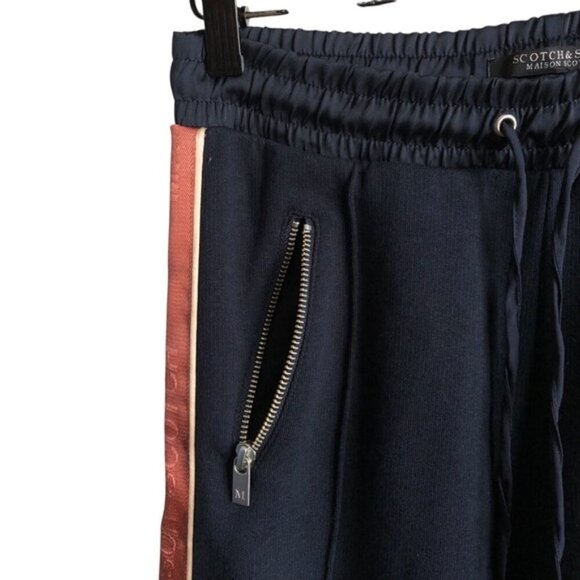 Scotch & Soda Women’s Track Pants XS NWT Black Copper Striped Pant - Picture 5 of 14